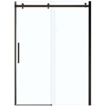 Halo 78-3/4" High x 59" Wide Sliding Frameless Shower Door with Clear Glass