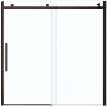 Halo 59" High x 59" Wide Sliding Frameless Tub Door with Clear Glass