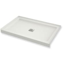 B3Square 47-7/8" x 31-7/8" Rectangular Shower Base with Single Threshold and Center Drain