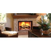 50 Inch Built-In Direct Vent Wood Burning Fireplace with Safety Barrier and 1650 Sq. In Viewing Area
