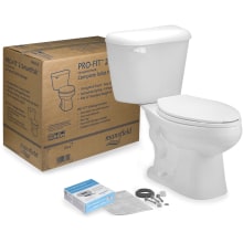 Pro-Fit 1.28 GPF Two-Piece Elongated Toilet Complete Kit