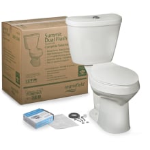 Summit 1.1/1.6 GPF Dual-Flush Two-Piece Round Toilet Complete Kit