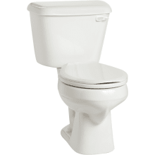 Alto 1.28 GPF Two-Piece Round Toilet with Right Hand Lever - Less Seat