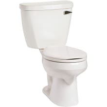 Summit 1.6 GPF Two-Piece Round Toilet with Right Hand Lever - Less Seat