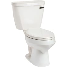Summit 1.6 GPF Two-Piece Elongated Toilet with Right Hand Lever - Less Seat