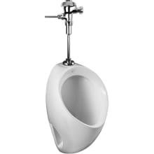 Brevity Wall Mounted High-Efficiency Wash Out Urinal with Top Spud - Less Flushometer