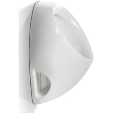 Brevity Wall Mounted High-Efficiency Wash Out Urinal with Rear Spud - Less Flushometer