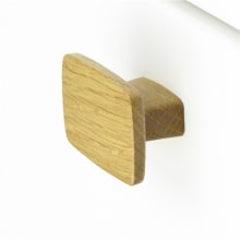 Designer Wood 1-3/8" X 2" Rectangular Cabinet Knob Drawer Knob