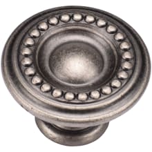 Beaded 1-3/8 Inch Zamac Mushroom Cabinet Knob from the Classic European Renaissance Collection