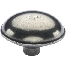 Dome Top 2-1/4 Inch Pewter Mushroom Cabinet Knob from the Fine English Pewter Collection