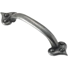 Farmhouse 3-3/4 Inch Center to Center Pewter Arch Cabinet Pull from the Fine English Pewter Collection