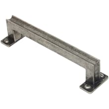 Industrial 5-1/16 Inch Center to Center Pewter Handle Cabinet Pull from the Fine English Pewter Collection