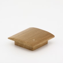 Designer Wood 2-3/4" Sloped Square Wood Cabinet Knob Drawer Knob