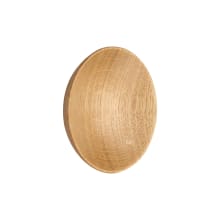 Designer Wood 2-1/2 Inch Mushroom Cabinet Knob