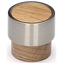 Round 1 Inch Wood Cylindrical Cabinet Knob from the Designer Wood Collection