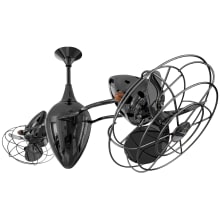 Ar Ruthiane 13" 6 Blade Dual Rotational Indoor Ceiling Fan with Wall Control