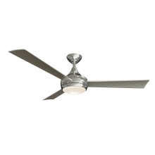 Donaire 52" 3 Blade Marine Grade Indoor / Outdoor LED Ceiling Fan with Remote Control