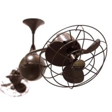 Italo Ventania 13" 6 Blade Rotational Indoor Ceiling Fan with Wall Control