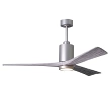Patricia 60" 3 Blade Indoor LED Ceiling Fan with 6 Speed Reversible Motor and Dimmable Light Kit Included