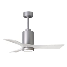 Patricia 42" 3 Blade Indoor LED Ceiling Fan with Remote Control