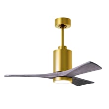 Patricia 42" 3 Blade Indoor LED Ceiling Fan with Remote Control