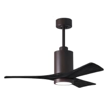 Patricia 42" 3 Blade Indoor LED Ceiling Fan with Remote Control