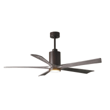 Patricia 60" 5 Blade Indoor LED Ceiling Fan with Remote Control