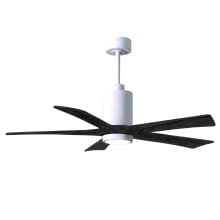 Patricia 52" 5 Blade Indoor LED Ceiling Fan with Remote Control