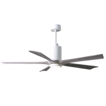 Patricia 60" 5 Blade Indoor LED Ceiling Fan with Remote Control