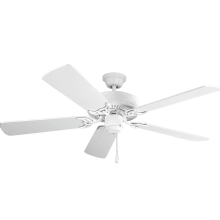 Basic-Max 52" Indoor Ceiling Fan with 5 Oak Blades