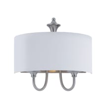 Bongo Single Light 13-1/2" High Wall Sconce with Fabric Shade