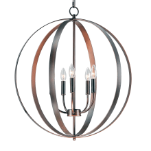 Provident 5 Light 24" Wide Taper Candle Pendant