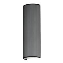 Prime 18" Tall LED Wall Sconce with Fabric and Synthetic Shade - ADA Compliant