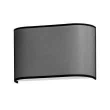 Prime 8" Tall LED Wall Sconce with Fabric and Synthetic Shade - ADA Compliant