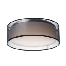 Prime 16" Wide LED Flush Mount Drum Ceiling Fixture with Drum Shade