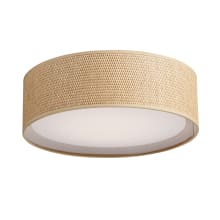Prime 16" Wide LED Flush Mount Drum Ceiling Fixture with Drum Shade