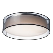 Prime 20" Wide LED Flush Mount Drum Ceiling Fixture with Drum Shade