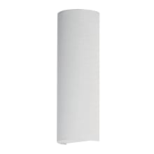 Prime 18" Tall LED Wall Sconce with Fabric and Synthetic Shade - ADA Compliant