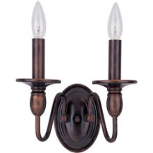 2 Light 9" Tall Wall Sconce from the Towne Collection