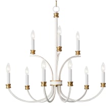 Charlton 9 Light 30" Wide Taper Candle Style Chandelier