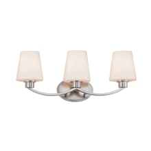 Shelter 3 Light 22" Wide Bathroom Vanity Light