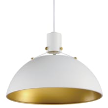 Dawn 15" Wide Pendant with Aluminum Shade