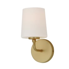 Bristol 10" Tall Bathroom Sconce with Frosted Glass Shade