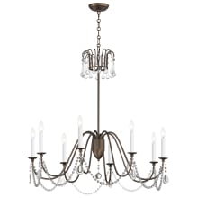 Plumette 8 Light 36" Wide Crystal Candle Style Chandelier