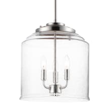 Acadia 3 Light 14" Wide Taper Candle Pendant