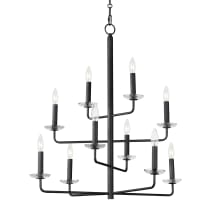Madeira 10 Light 30" Wide Taper Candle Style Chandelier