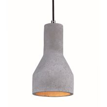 Crete 6" Concrete Pendant with LED Bulb