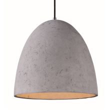 Crete 15" Concrete Pendant with LED Bulb