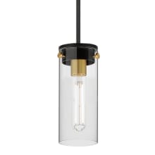 Pinn 5" Wide Mini Pendant with Clear Glass Shade