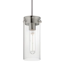 Pinn 5" Wide Mini Pendant with Clear Glass Shade